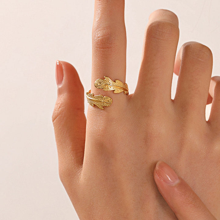 Janirelle™  |  Coral Ring 18k Gold