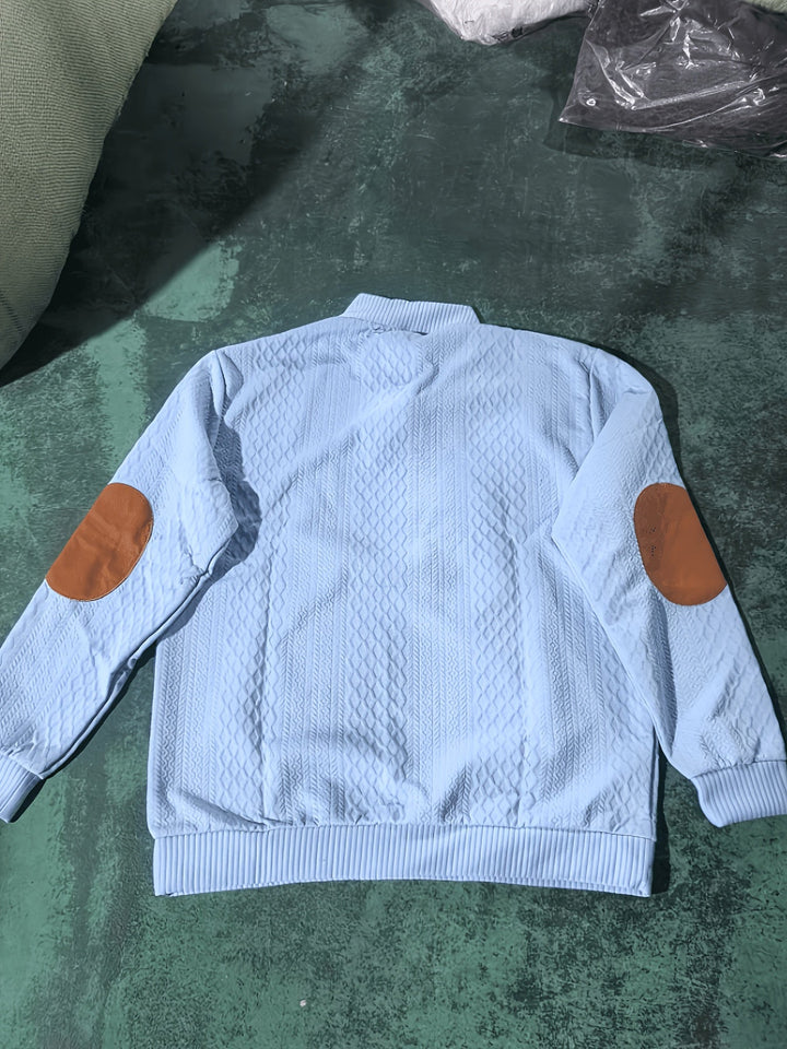 Ronan Stand Collar Button Henley Sweater - Elena Harper