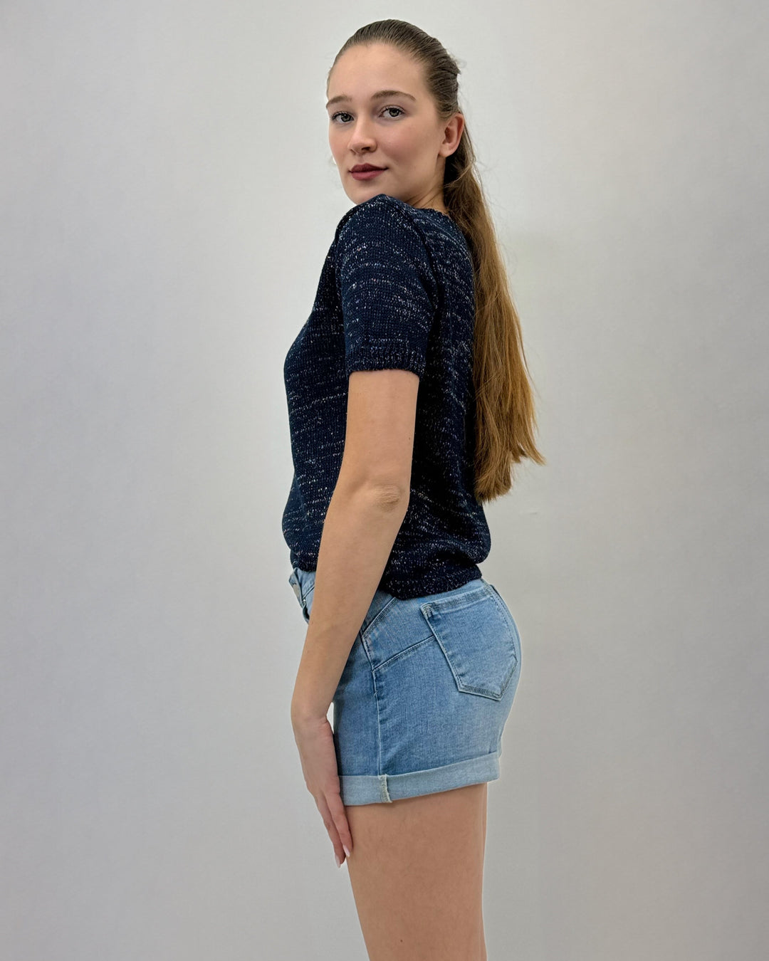 Ingrid™  |  Stretch soft luxurious fabrics Shorts Turn-up