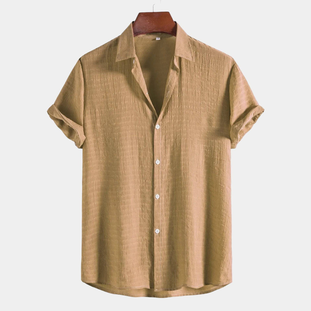 Emma & Rose Manhattan Rio™ summer shirt, lightweight casual shirt with short sleeves, soft fabric, and stylish design.