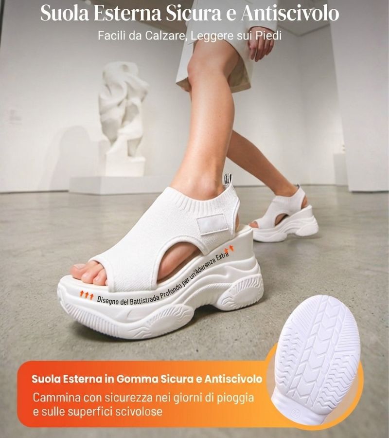 Ortho-Sport | Women's Summer Wedge Sandals - Open Toe