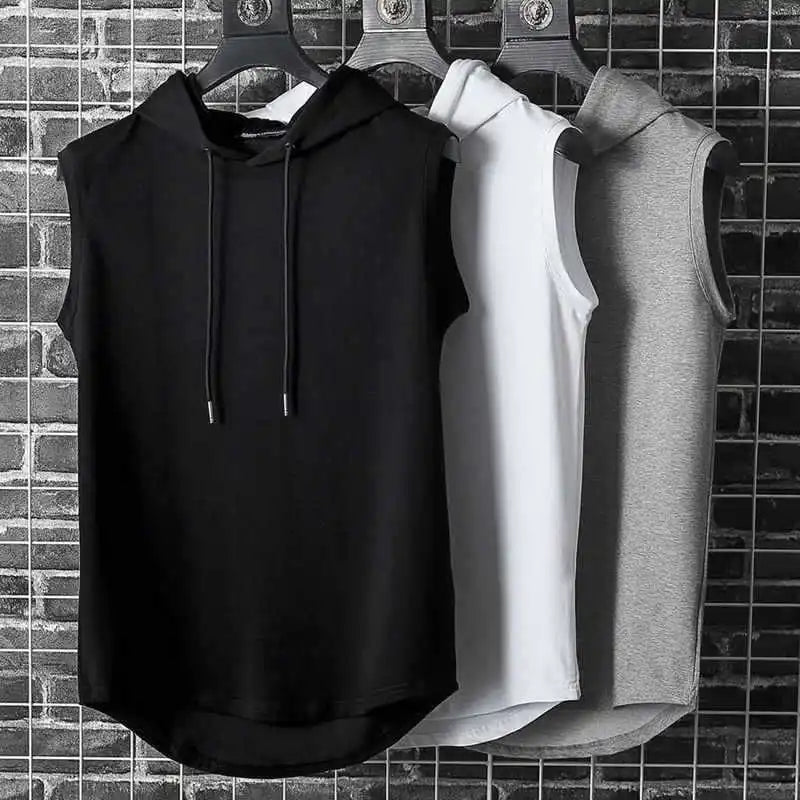 HARRINGTON OXFORD | SLEEVELESS HOODIE FOR MEN
