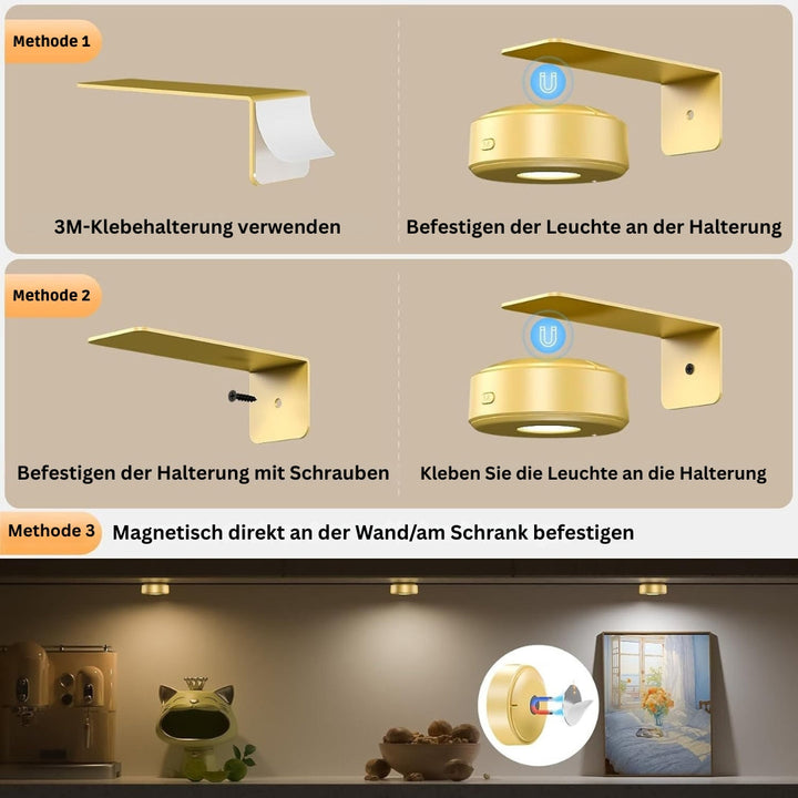 GlowFrame Magnetic Painting Light with 13 Lighting Modes (3-Pack) - Elena Harper