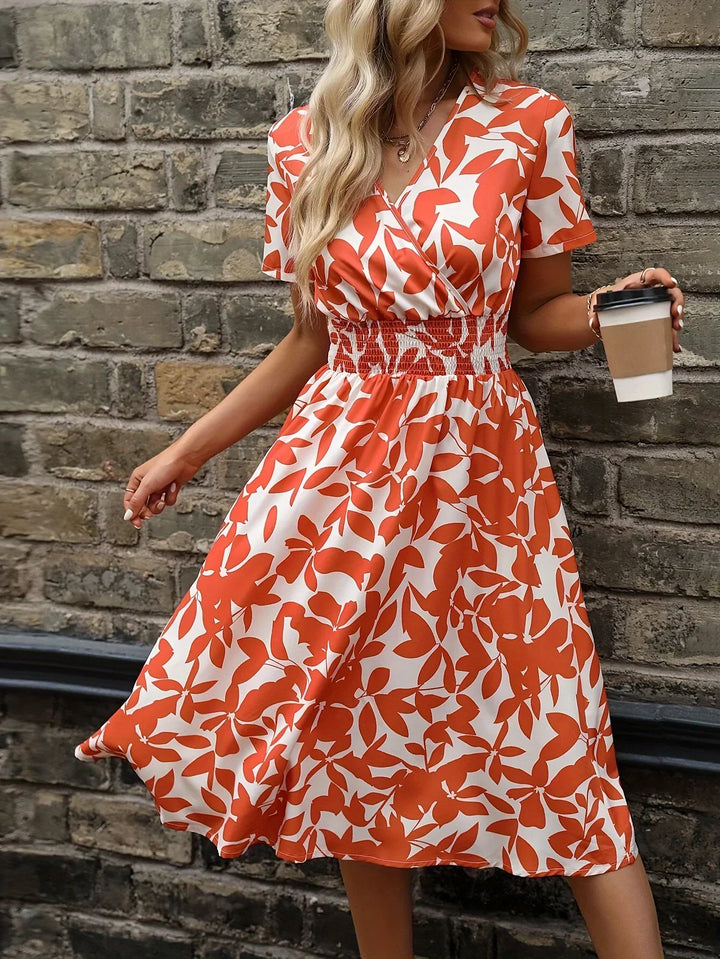 Wrap Dress with Floral Pattern Livia Fresh and Stylish, view 10 - Elena Harper