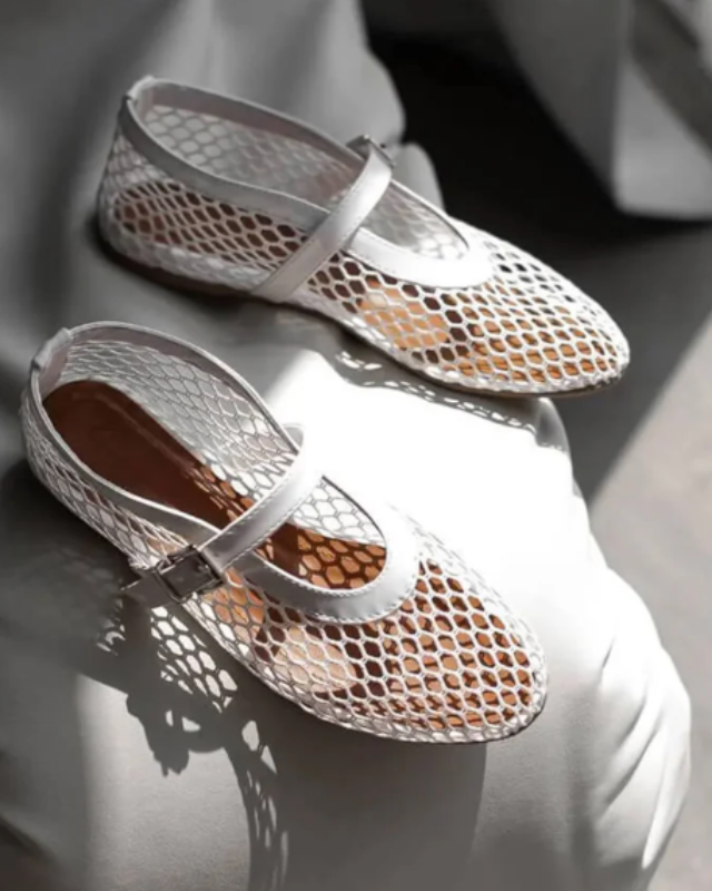 Ladies' Mary Jane Mesh Shoes - Lightweight Timeless Silhouette