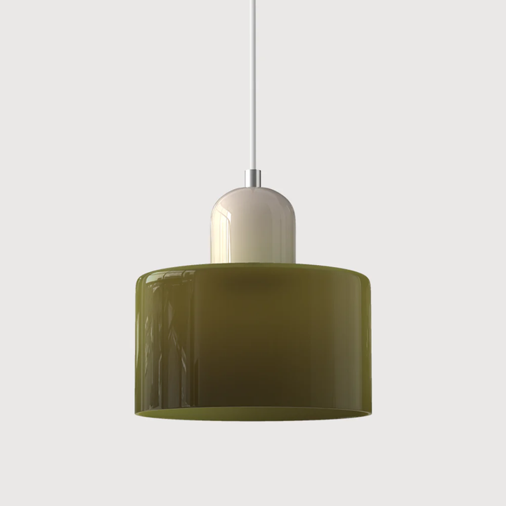 Retro Glass Pendant Lamp with Adjustable Cord