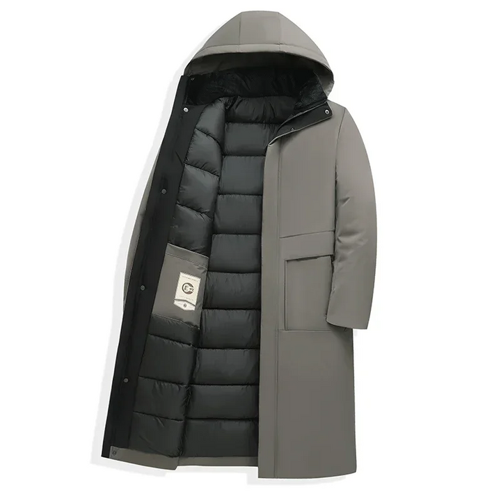 Men's Hooded Long Coat | Ultimate Winter Warmth & Style