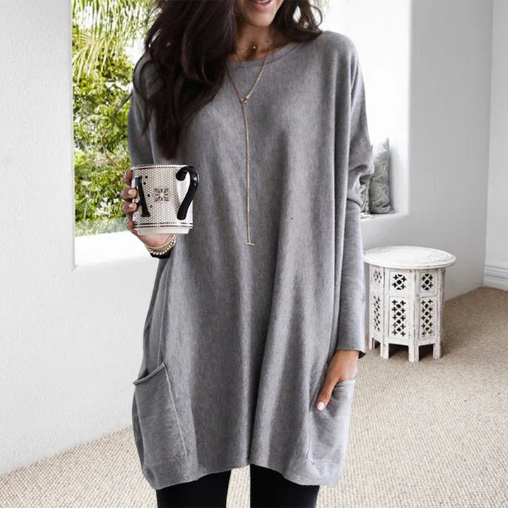 Cotton Women's Sweater with Pockets – Comfortable Practical Fit