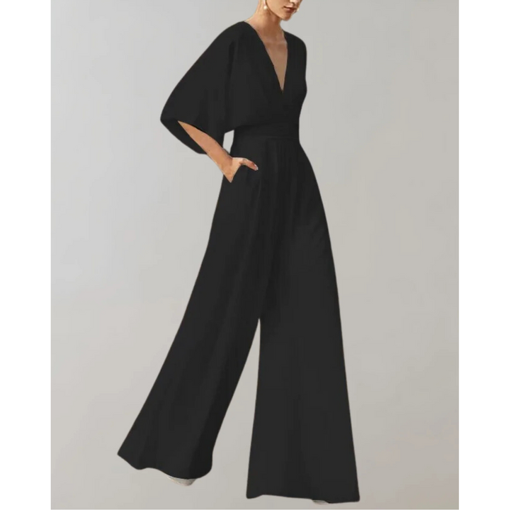Celia | Women's Jumpsuit with Fitted Design and Wide Legs