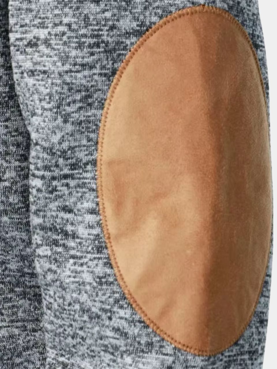 Callum Heritage Pullover with Contrast Elbow Patches for Men - Elena Harper
