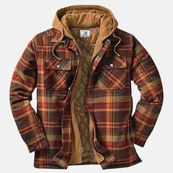Erich | Men's Casual Warm Checkered Jacket with Buttons