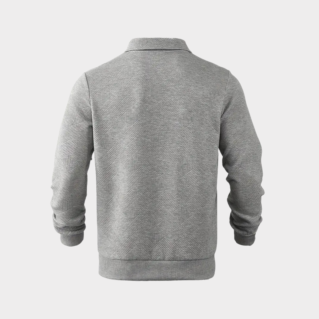Alexander | Men's Pullover with Half Zip Casual Shirt