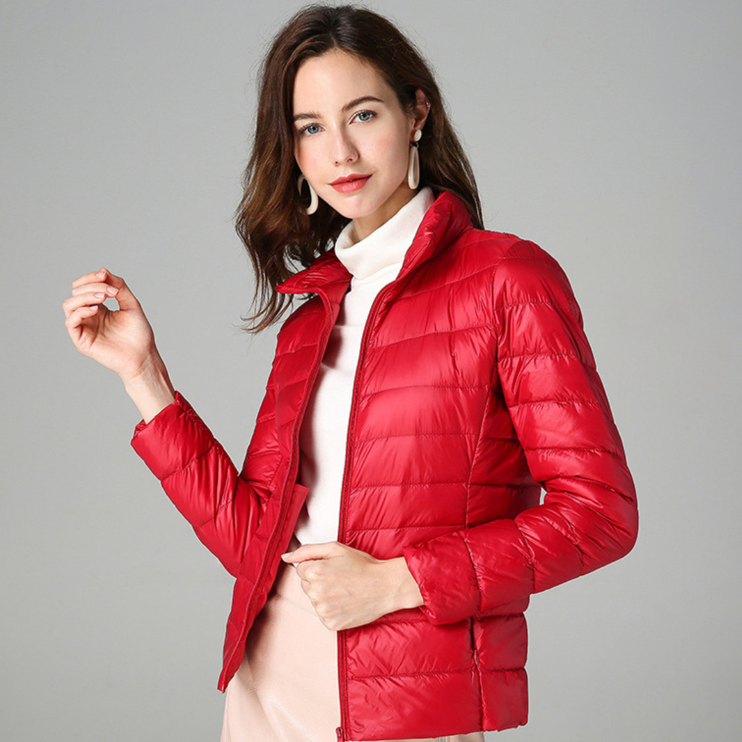 Myra™ | Ultralight Down Jacket with Refined Pleats