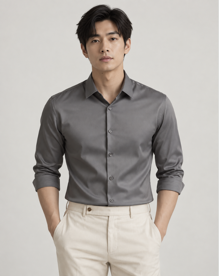Men's Smart Casual Stretch Shirt
