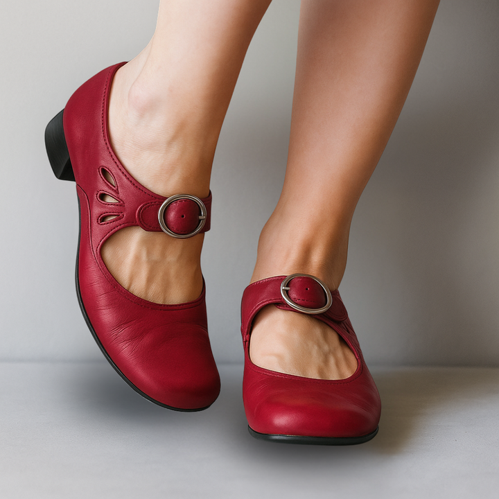 Els - Women's Orthopaedic Leather Sandals with Wedge Sole