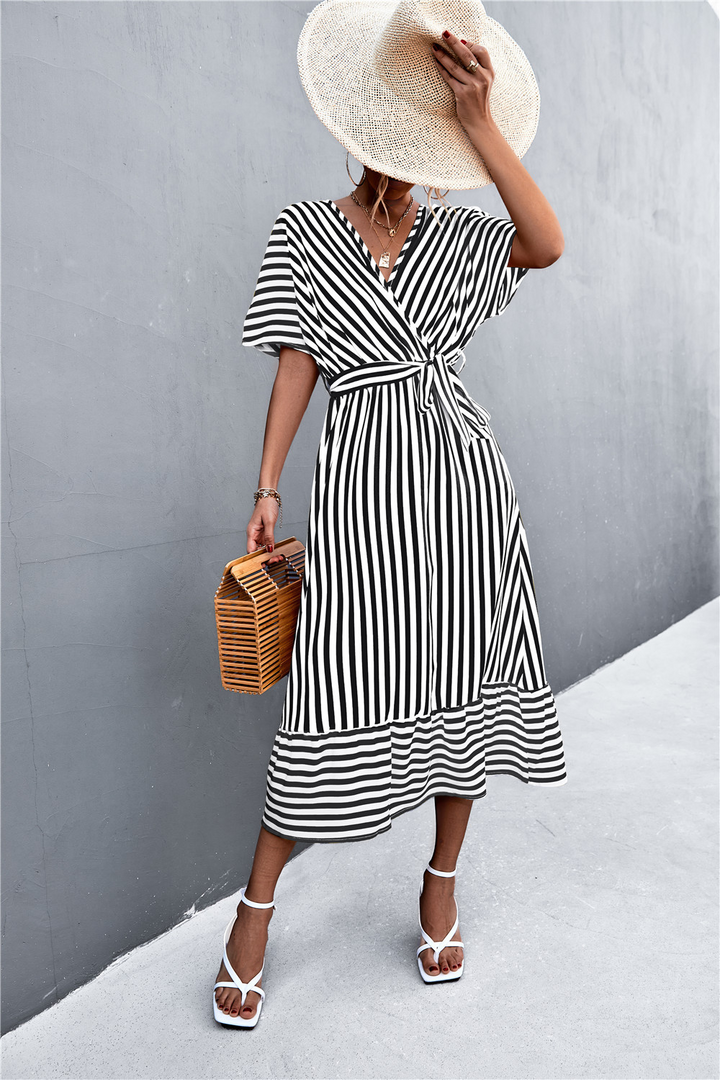 Mary - Striped Maxi Dress