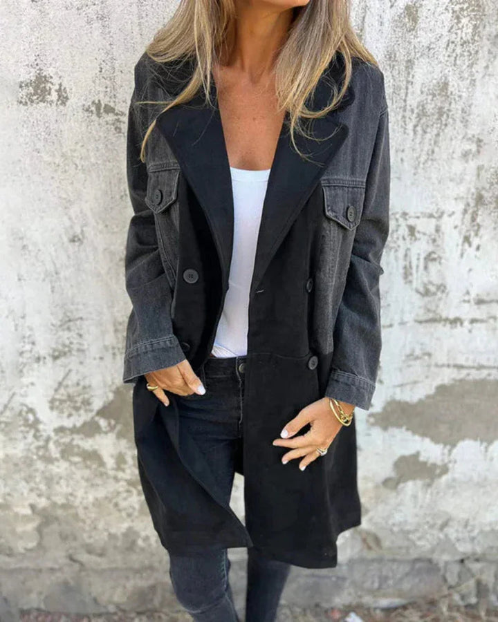 Livia Chic Suede Jacket, view 2 - Elena Harper
