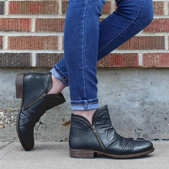 Lianella Orthopedic Ankle Boots with Zipper, view 6 - Elena Harper