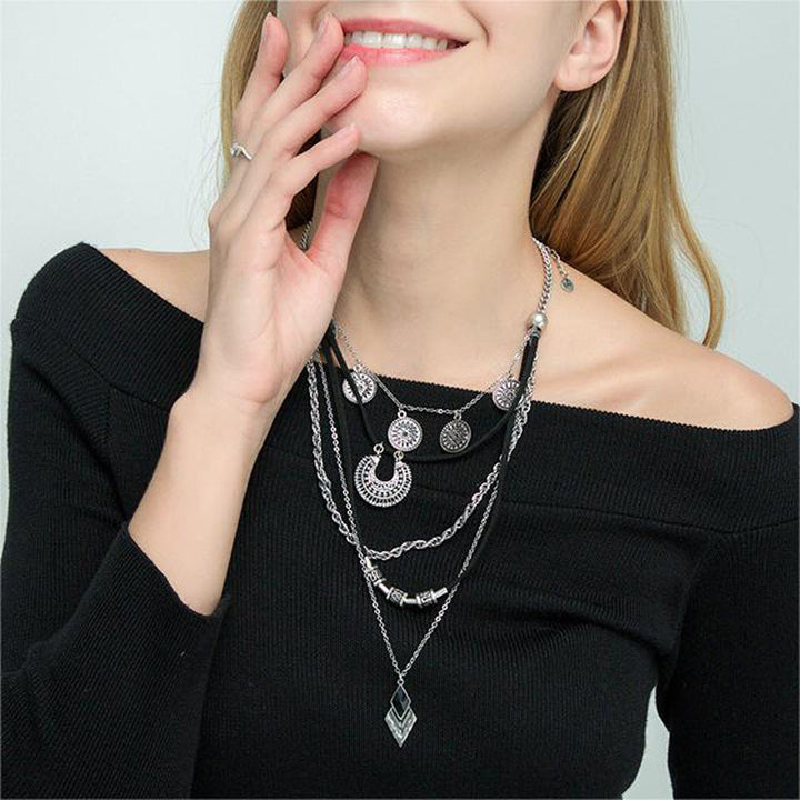 Vintage Bohemian Necklace, view 4 - Elena Harper