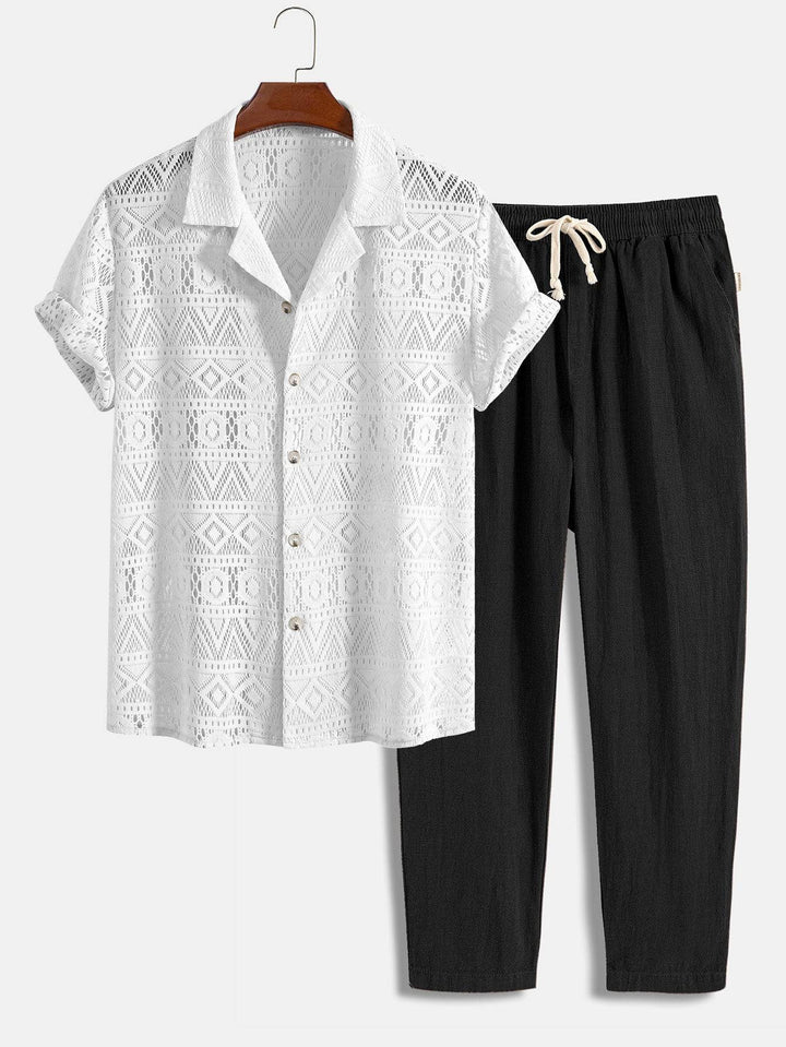 Onno™ summer polo set by Emma & Rose Manhattan, featuring a stylish polo shirt and matching shorts for boys.