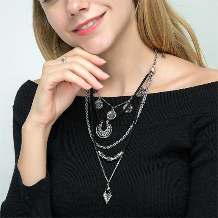 Vintage Bohemian Necklace, view 3 - Elena Harper