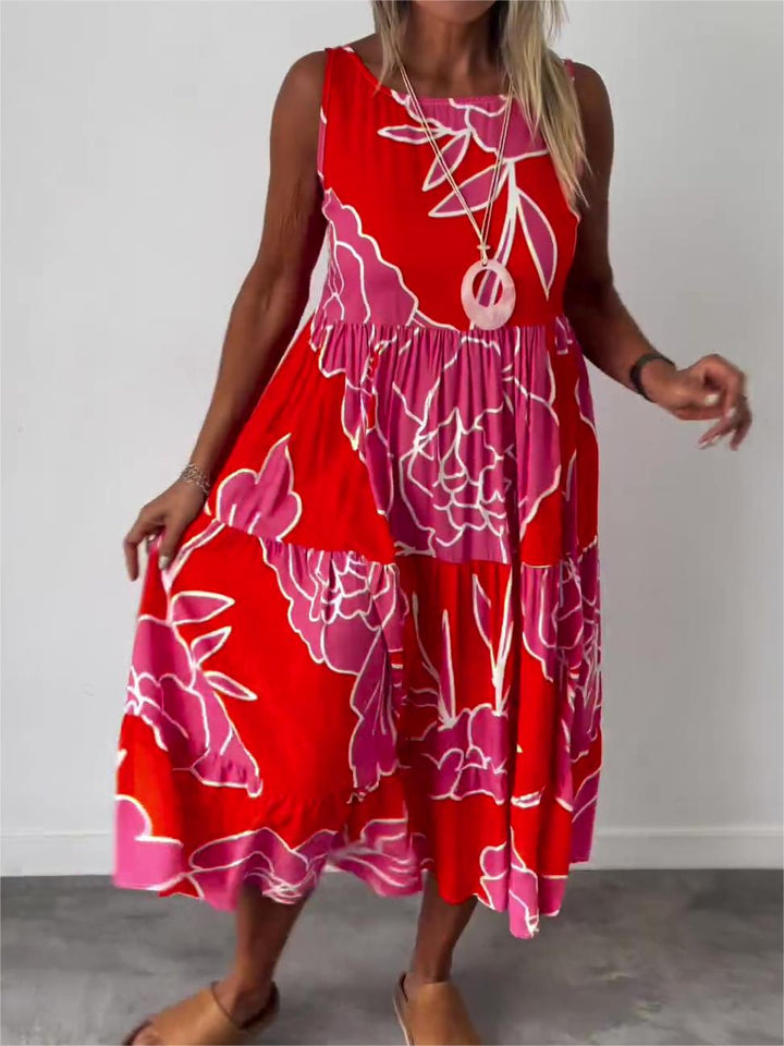 Teresa™  |  Elegant Dress Floral Print
