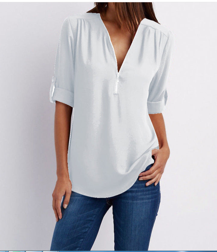 BLouse with Zipper for Women