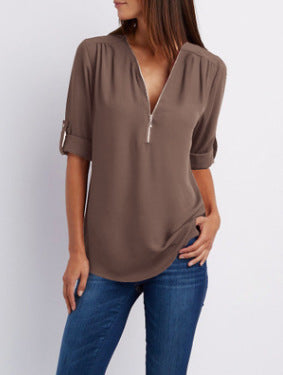BLouse with Zipper for Women