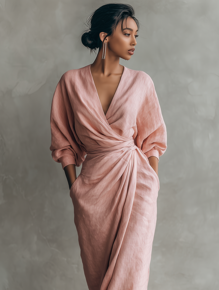 Nina™ | Elegant Wrap Maxi Dress