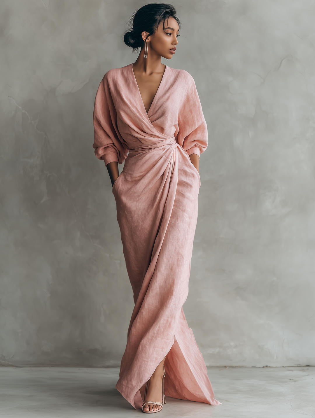 Nina™ | Elegant Wrap Maxi Dress