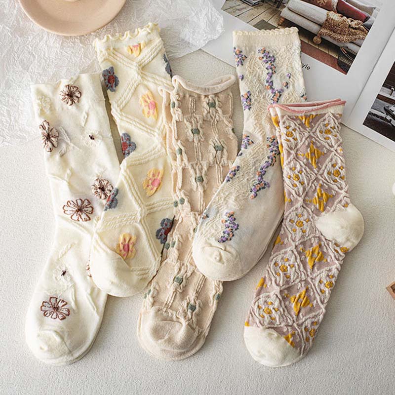 Casual Floral Socks