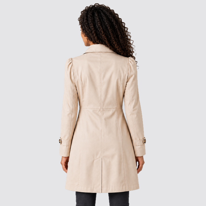 Montarello Women’s Trench Coat Single Breasted Tailored