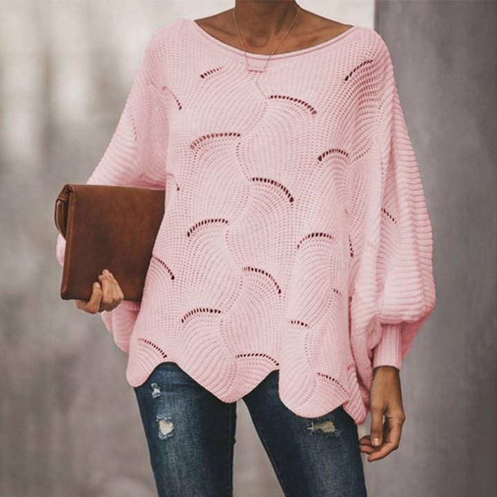 Women's Knitted Sweater – Pullover with Long Sleeves, Warm Sweater for Autumn and Winter
