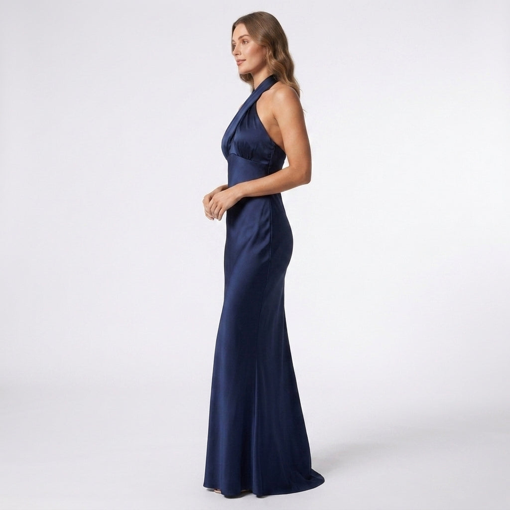 Blue Maxi Dress Wedding Guest Elegant Summer Occasion