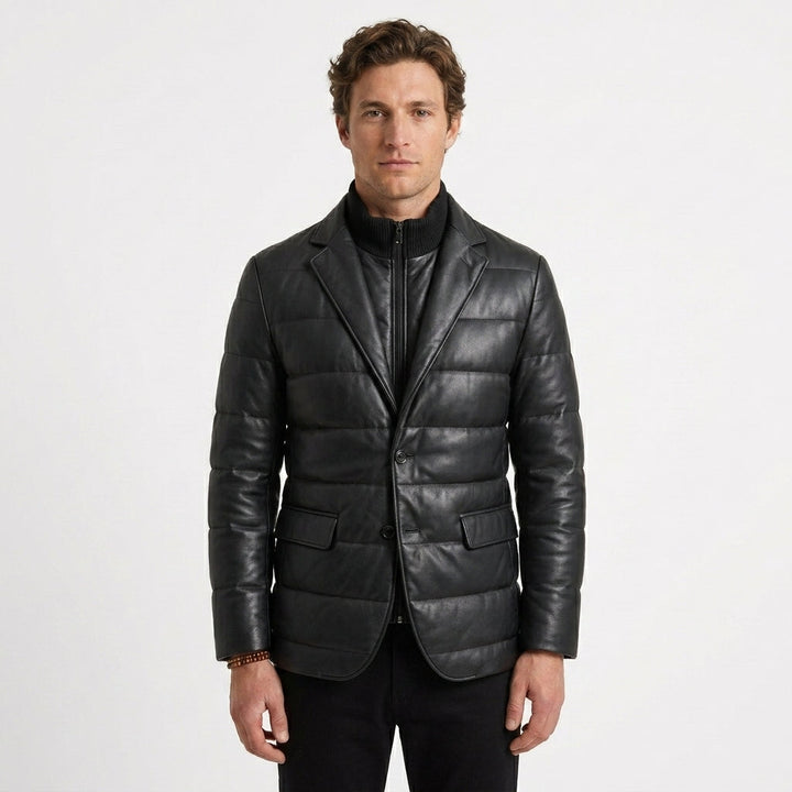 Quilted Blazer with Zipped Insert