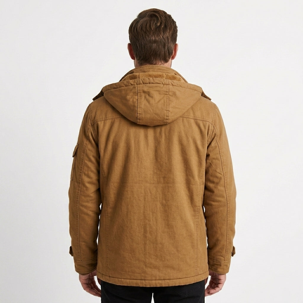 Structured Utility Jacket with Multiple Pockets