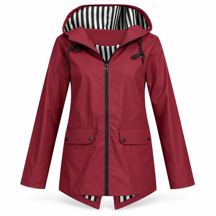 Tavellia Women's Wind and Rain Jacket for Autumn, view 4 - Elena Harper
