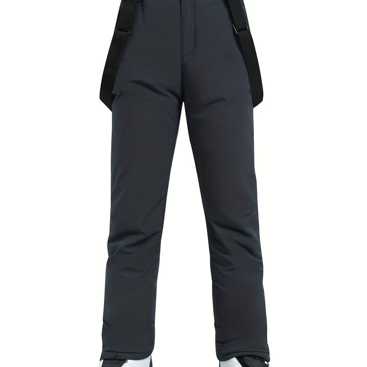 Ski Pants 25’ Windproof Bib Pants Thick Lining AlpineGlide TP Essential - Elena Harper