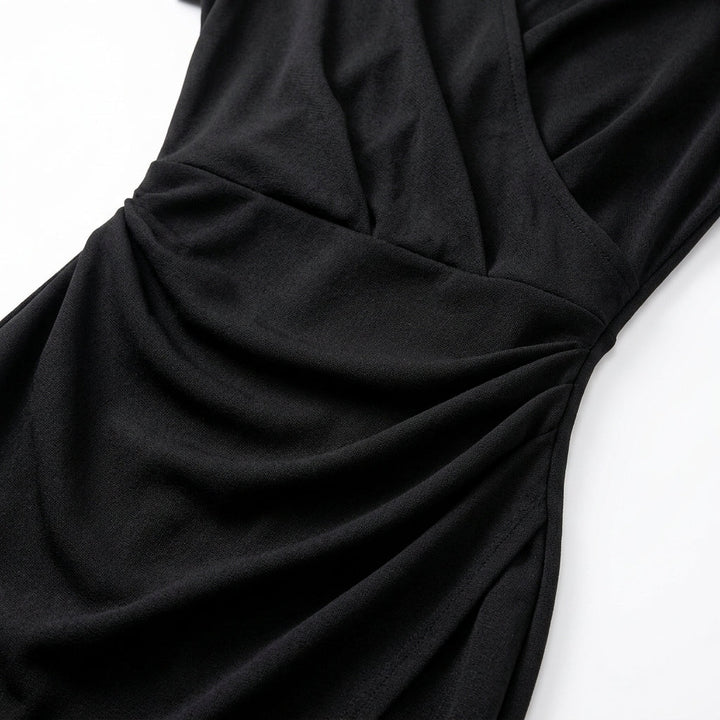 Fitted Black Midi Dress Party