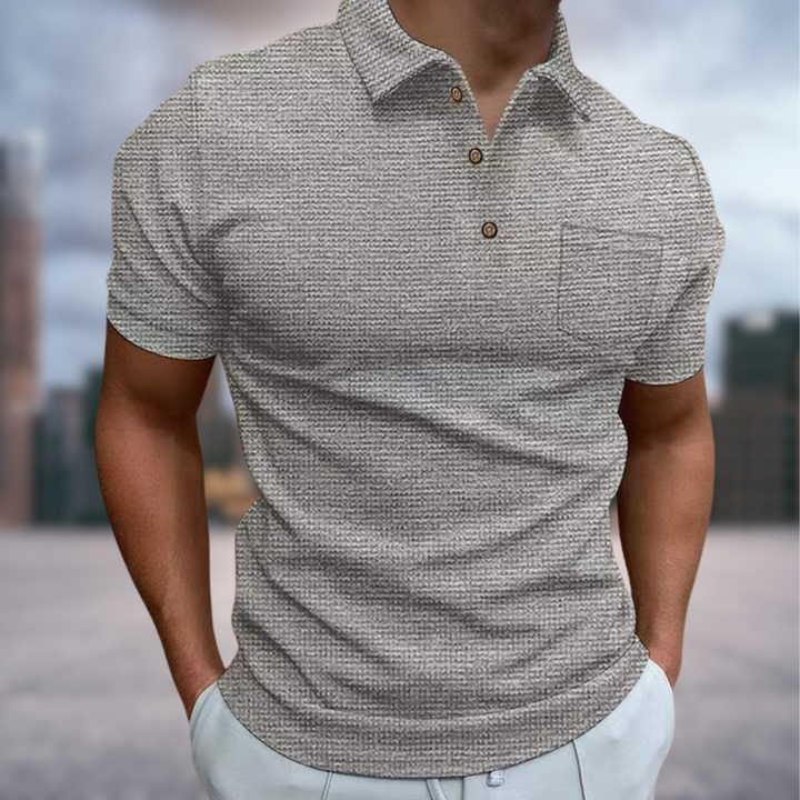 Blazej Structured Summer Polo Shirt Cavello, view 9 - Elena Harper