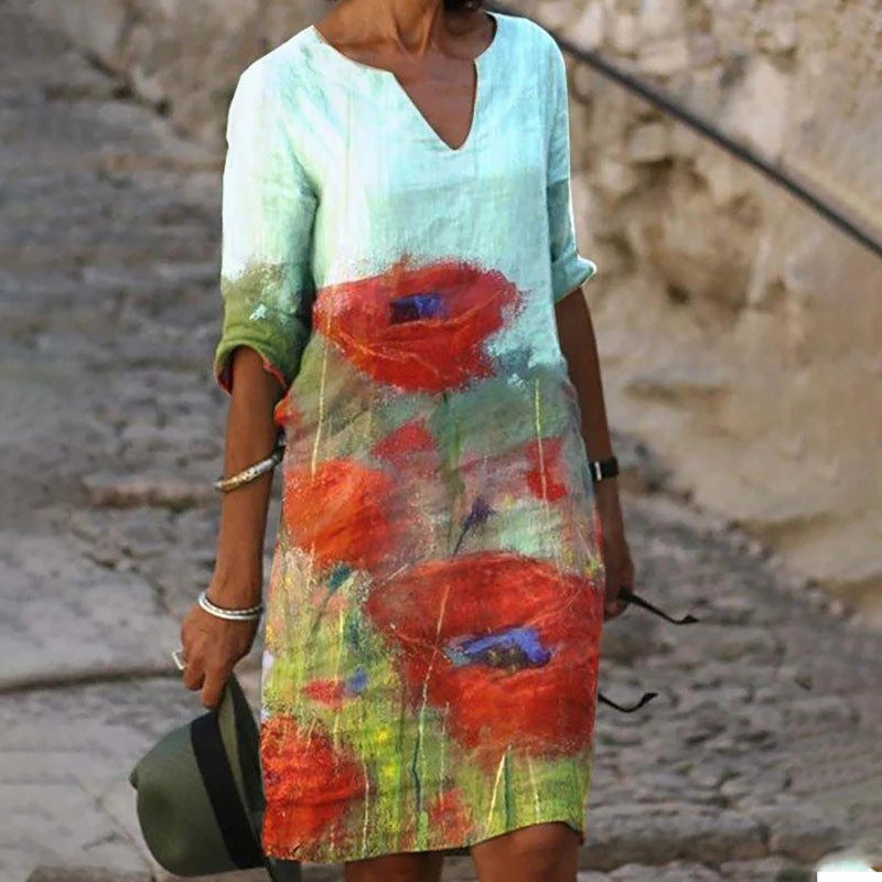 Flora - Dress with Floral Print