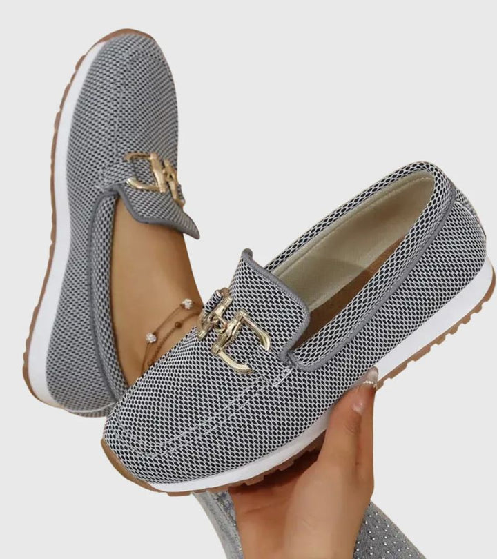 Susie | Moccasins with Golden Buckle – Light Feet from Morning to Evening