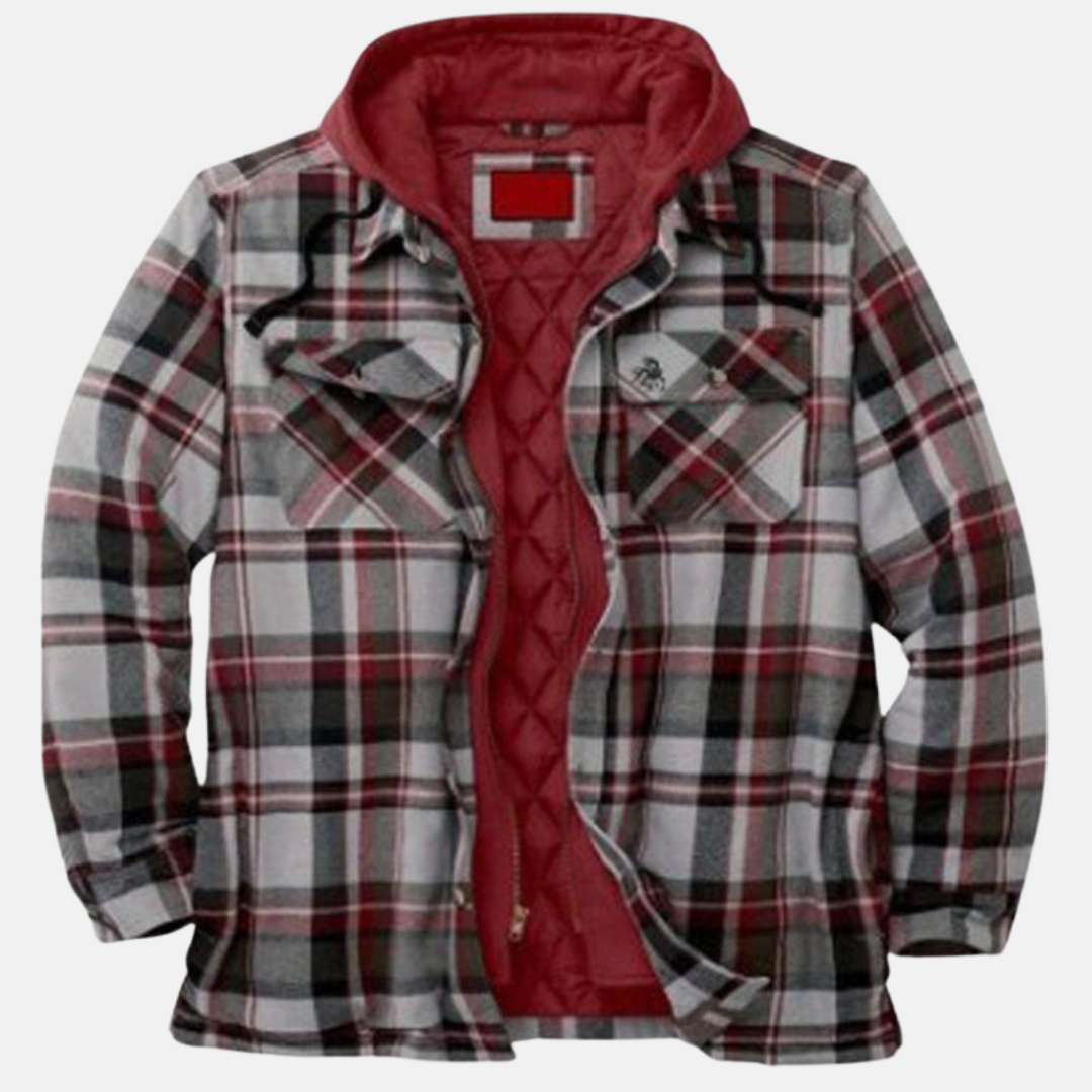Erich | Men's Casual Warm Checkered Jacket with Buttons