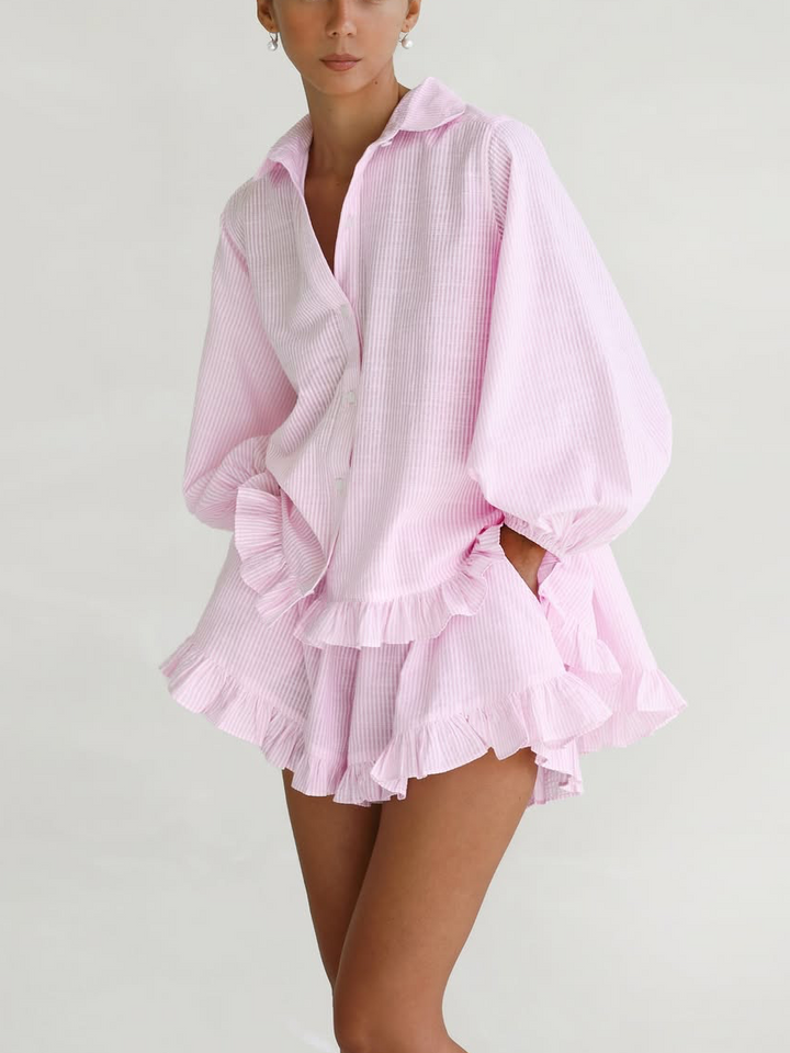 Ava Elegant Ruffle Set and Playful - Elena Harper
