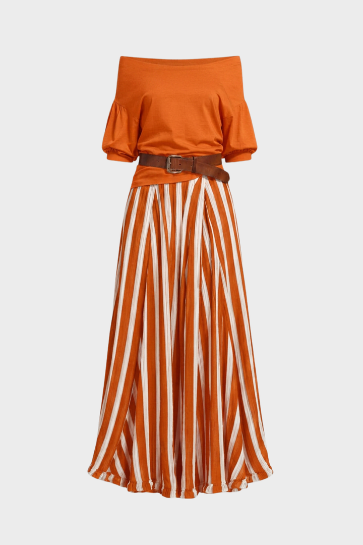 Women's Two-Piece Top & Skirt Set, view 10 - Elena Harper