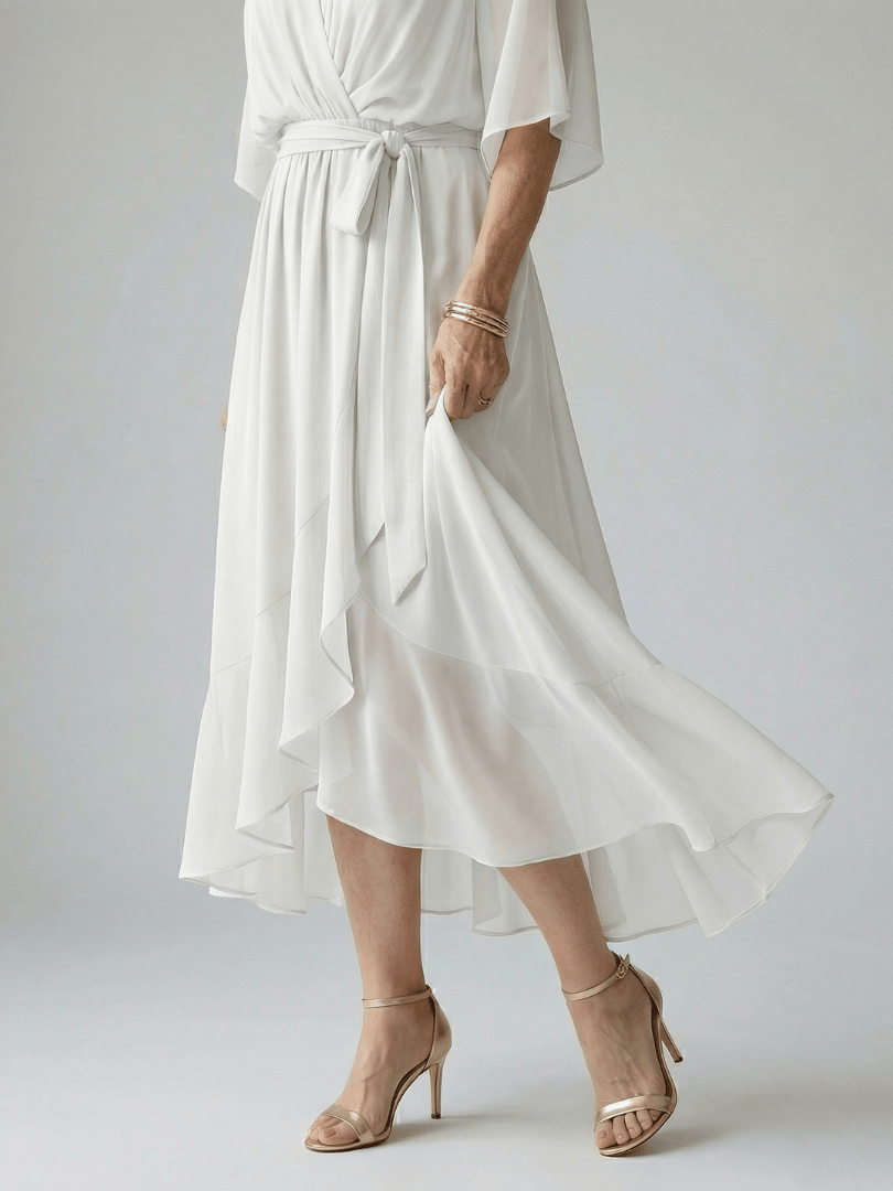 Elric™  |  Light Drape Midi Dress