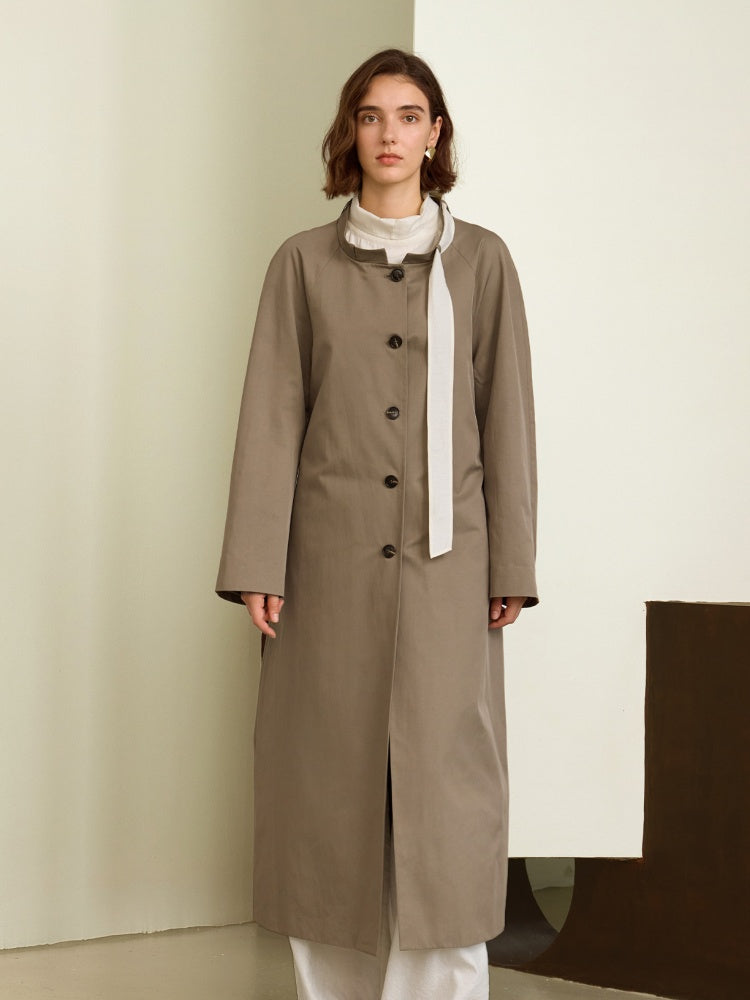 Classic Belted Vintage Trench Coat
