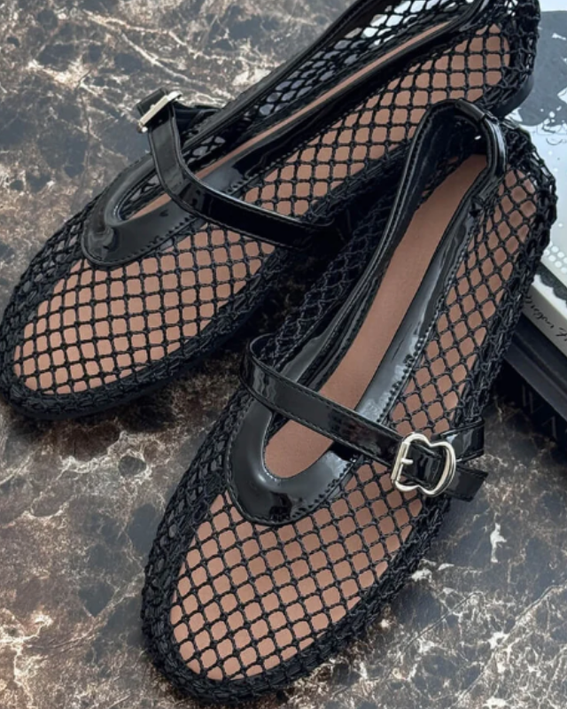 Ladies' Mary Jane Mesh Shoes - Lightweight Timeless Silhouette