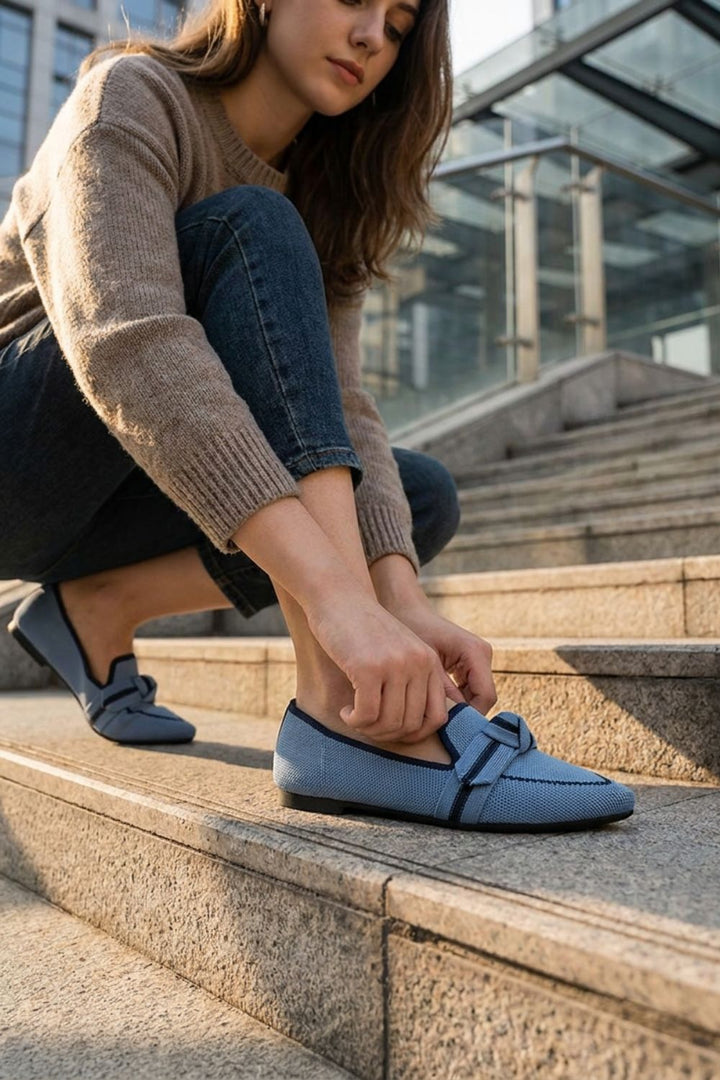 Women's Pointed Loafers | Knit