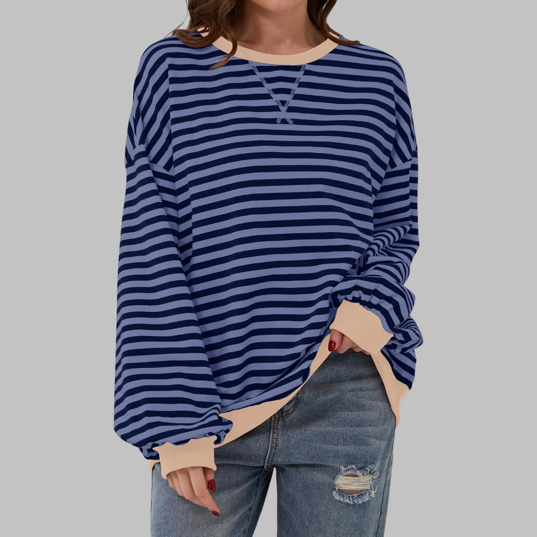 Marjen Striped Sweater, view 7 - Elena Harper